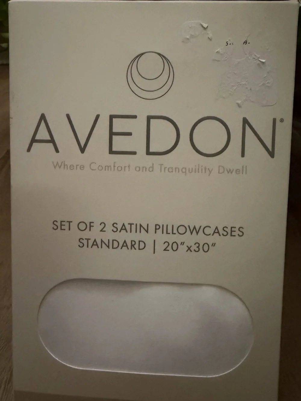 White Satin Pillowcases Set of 2 - Standard